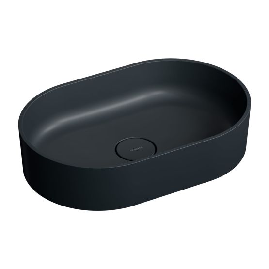 Umywalka Nablatowa Ovo Black Lava Mat 55x36 OVOUNBLV Omnires