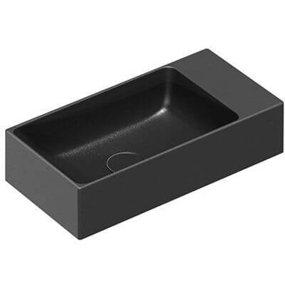 Umywalka Naścienna Premium Czarny Mat 50x25 0220520022 Catalano