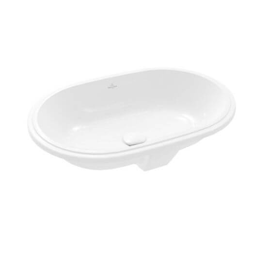Umywalka Podblatowa Architectura Weiss Alpin 57x37,5x17,5 5A7661R1 Villeroy&Boch
