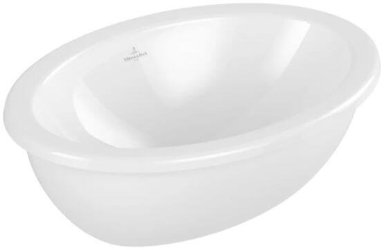 Umywalka Podblatowa Loop & Friends Z Przelewem Weiss Alpin 4A530001 Villeroy&Boch