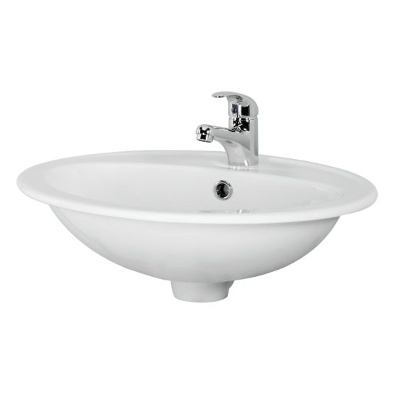 Umywalka Wpuszczana W Blat 54 Calla Biały K11-0096 Cersanit