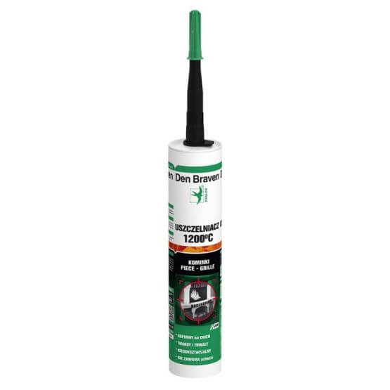 Uszczelniacz Bostik Fire Sealant 1200 C 280ml Czarny 617151 Den Braven