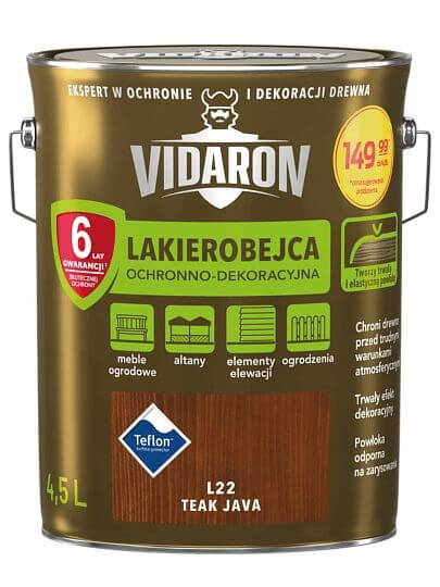 Lakierobejca Teak Java L22 4,5L Vidaron