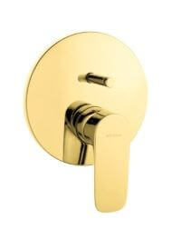 Bateria Wannowa Jednouchwytowa Podtynkowa X-Line Złota A4225123EXP Vitra