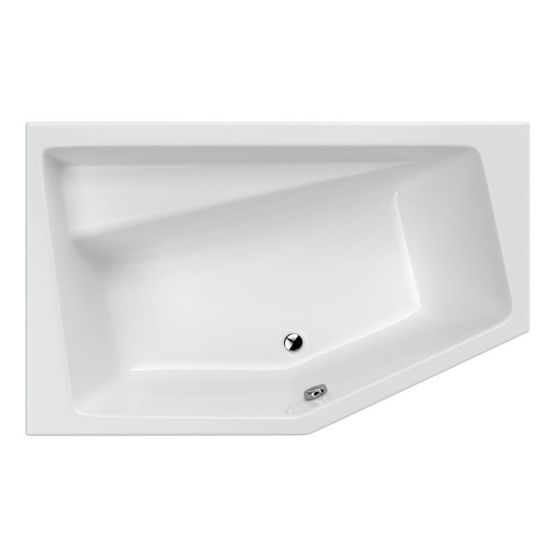 Wanna Narożna Lewa 160x100 cm Vesper Biały Połysk WAEX.VEL16WH Excellent