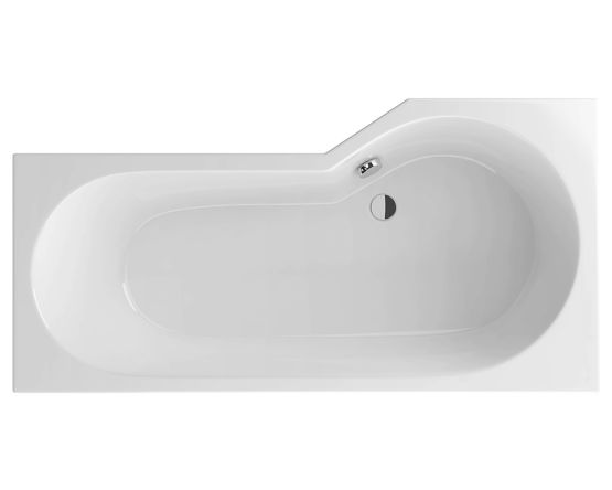 Wanna Narożna Lewa 160x80 cm Be Spot Biały Połysk WAEX.BSL16WH Excellent
