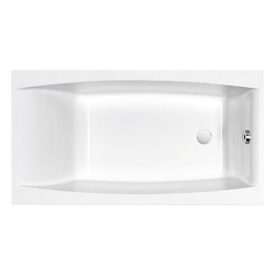 Wanna Prostokątna 140x75 Virgo Biały S301-047 Cersanit