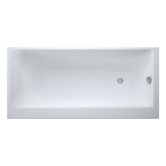 Wanna Prostokątna 170x80 Lewa Smart Biały S301-117 Cersanit