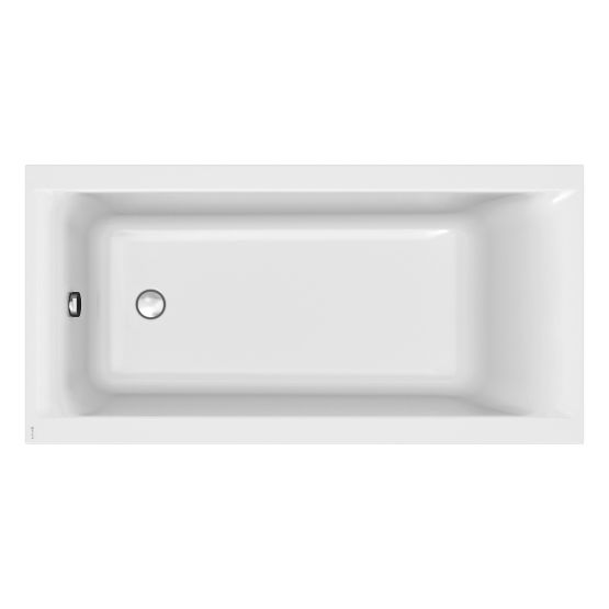 Wanna Prostokątna Slim 150x75 Larga Biały S301-304 Cersanit