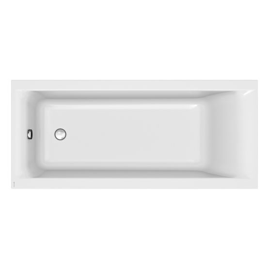 Wanna Prostokątna Slim 170x75 Larga Biały S301-303 Cersanit