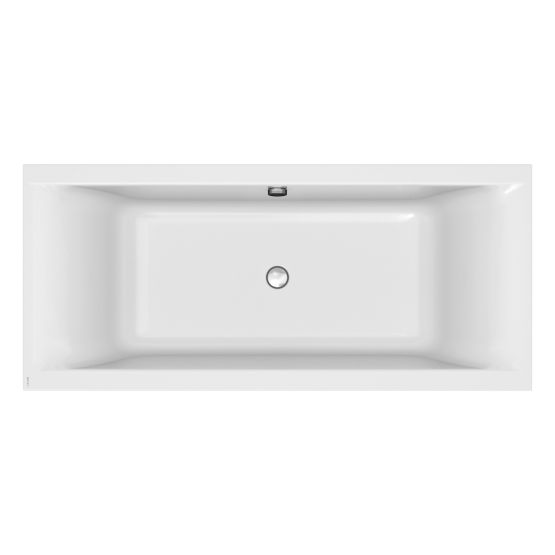 Wanna Prostokątna Slim 180x80 Larga Biały S301-306 Cersanit