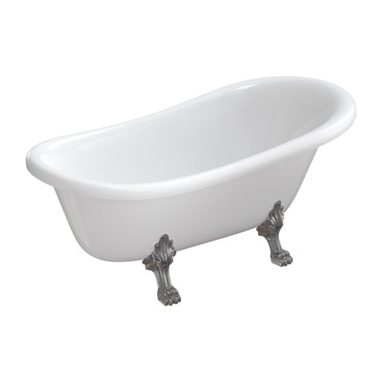 Wanna Wolnostojąca Atena Biały 168x76 ATENA168BP Omnires