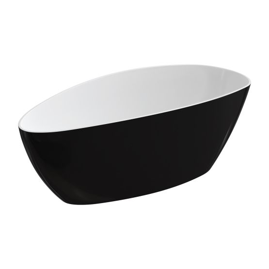 Wanna Wolnostojąca Barcelona Czarno-Biała 156x71 BARCELONA156BCP Omnires