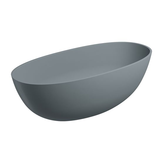 Wanna Wolnostojąca Shell Ash Grey Mat 160x75 SHELLWWAG Omnires