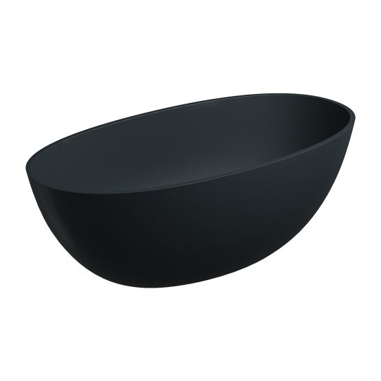 Wanna Wolnostojąca Shell Black Lava Mat 148x75 SHELL148WWBLV Omnires