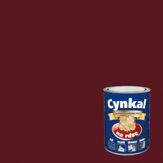 Farba Do Metalu Cynkal Wiśniowy 2,5L Malexim