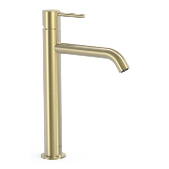 Wysoka Bateria Umywalkowa Study Złoty Cava 26230701CA Tres