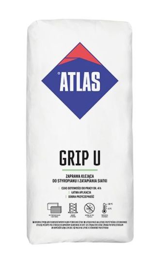 Zaprawa klejąca do styropianu Grip U 25 kg Atlas