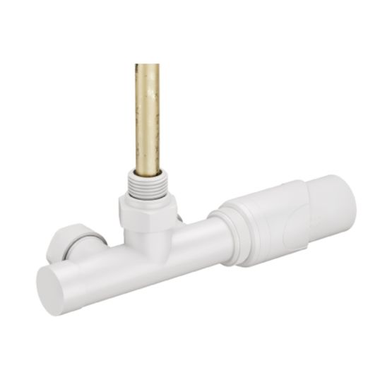 Zawór Termostatyczny Uniwersalny Z Rurką Zanurzeniową Biały Mat TZTJ/B Tully