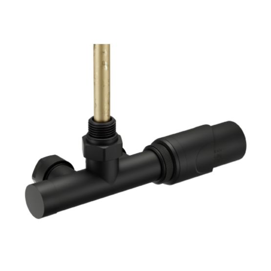 Zawór Termostatyczny Uniwersalny Z Rurką Zanurzeniową Czarny Mat TZTJ/C Tully