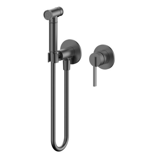 Zestaw Bidetta Ścienna Ori Gun Metal 08021BN Emporia