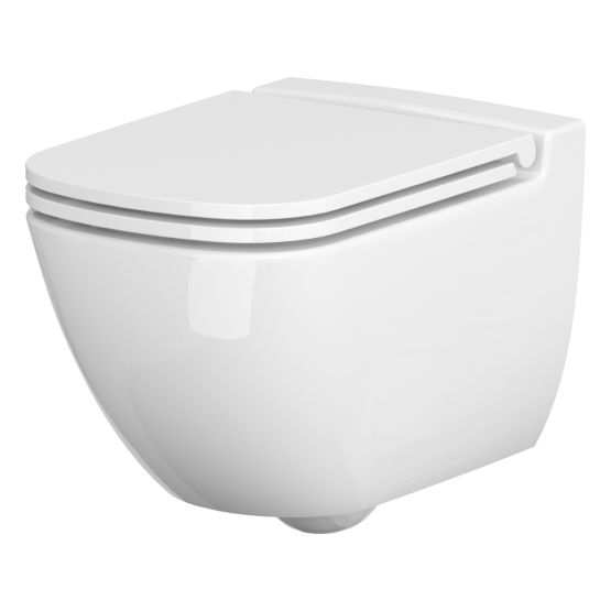 Zestaw Miska WC CleanOn Z Deską Caspia Biały K701-103 Cersanit