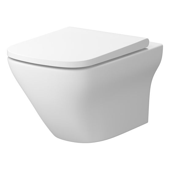 Zestaw Miska WC CleanOn Z Deską Larga Biały Matowy S701-609 Cersanit