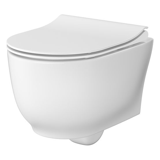 Zestaw Miska WC CleanOn Z Deską Luna Biały S701-871 Cersanit