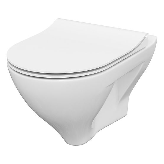 Zestaw Miska WC CleanOn Z Deską Mille Biały S701-453 Cersanit