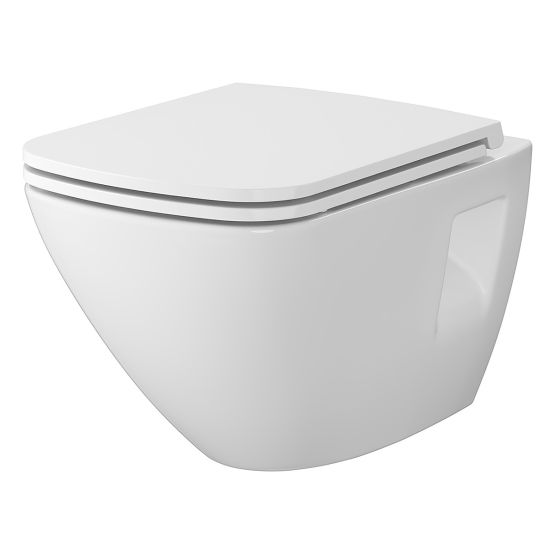 Zestaw Miska WC CleanOn Z Deską Moduo Biały S701-971 Cersanit