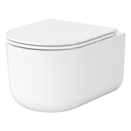 Zestaw Miska WC Tornado Z Deską Intro Biały S4038-001 Cersanit