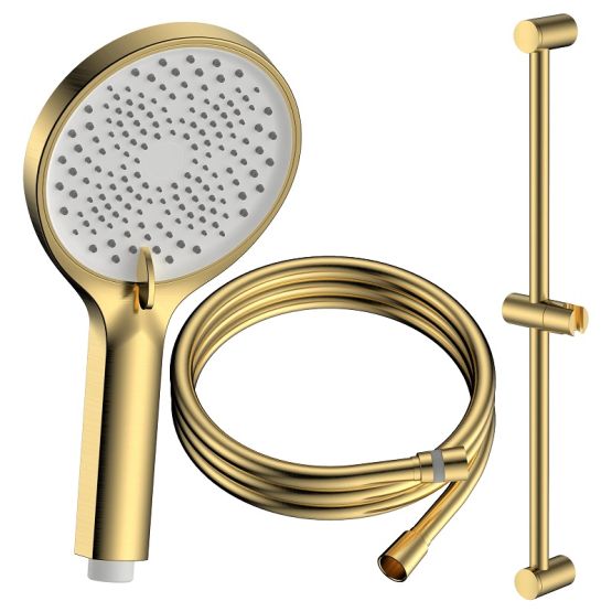 Zestaw Prysznicowy 3-Funkcyjny Z Drążkiem Ultimate Złoty Szczotkowany ANUL151231 Avapax