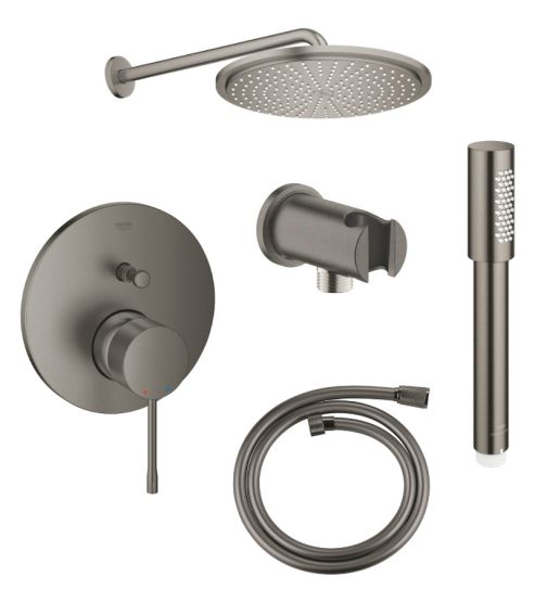 Zestaw Prysznicowy Essence Brushed Hard Graphite 24167AL1+26066AL0+28362A01+26866AL0+26658AL0 Grohe