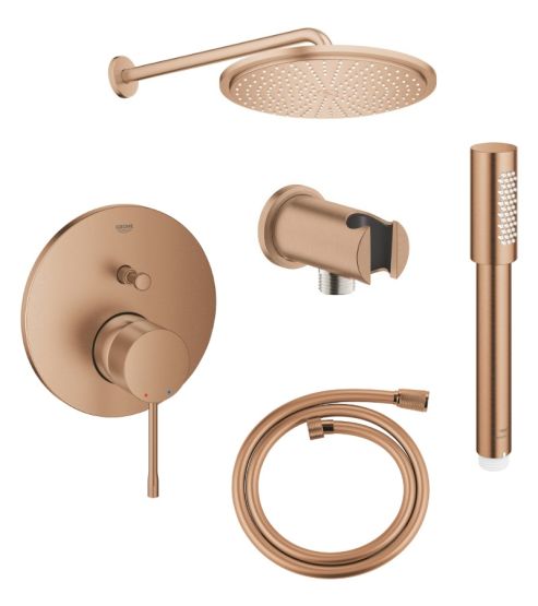 Zestaw Prysznicowy Essence Brushed Warm Sunset 24167DL1+26066DL0+28362DA1+26866DL0+26658DL0 Grohe