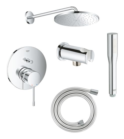 Zestaw Prysznicowy Essence Chrom 24167001+26558000+26658000+27400000+28364001 Grohe