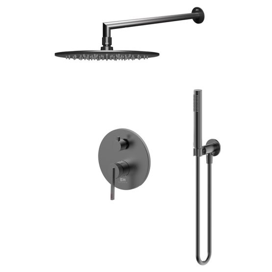 Zestaw Prysznicowy Ori Gun metal ZESTAW-ORI-30-BN Emporia