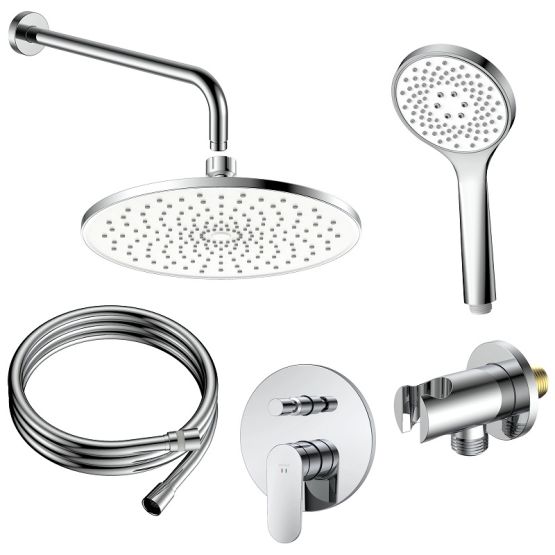 Zestaw Prysznicowy Podtynkowy Dwufunkcyjny Lunepo Chrom ANLU121131 Avapax