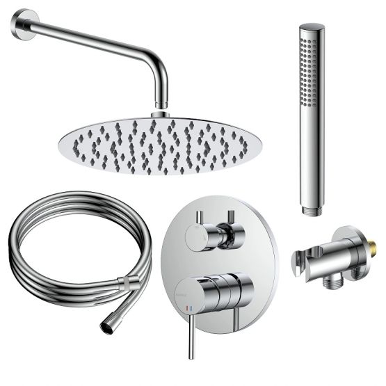 Zestaw Prysznicowy Podtynkowy Dwufunkcyjny Ultimate Chrom ANUL121121 Avapax