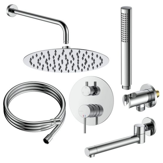 Zestaw Prysznicowy Podtynkowy Trzyfunkcyjny Ultimate Chrom ANUL131121 Avapax