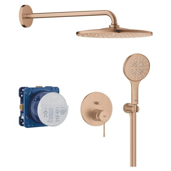 Zestaw Prysznicowy Podtynkowy Z Deszczownicą Rainshower Mono 310 Essence Brushed Warm Sunset 25287DL0 Grohe