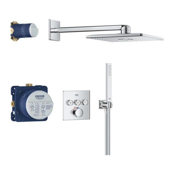 Zestaw Prysznicowy Podtynkowy Z Deszczownicą Rainshower Smartactive 310 Cube SmartControl 34873000 Grohe