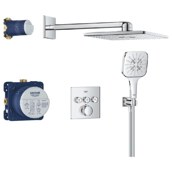 Zestaw Prysznicowy Z Deszczownicą Grohtherm Smartcontrol Chrom 34864000 Grohe