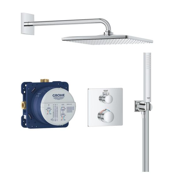 Zestaw Prysznicowy Z Deszczownicą Rainshower Mono 310 Cube Grohtherm 34870000 Grohe