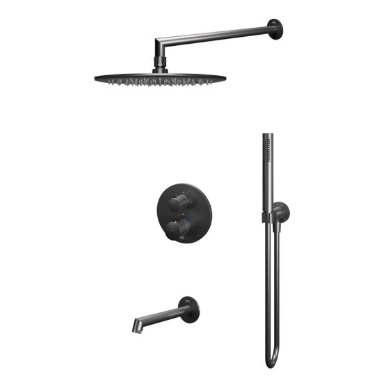 Zestaw-Wannowo-Prysznicowy-Podtynkowy-Termostatyczny-Rio-Gun-Metal-Emporia Zestaw Wannowo-Prysznicowy Podtynkowy Termostatyczny Rio Gun Metal Emporia