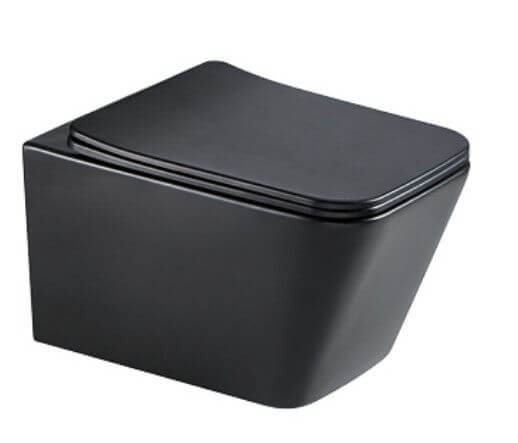 Zestaw WC Tavi Square 1750152BMSQ 51,5X36X35 Black Matt Bevisa