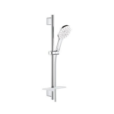 Zestaw Z Drążkiem Prysznicowym, 3 Strumienie Rainshower SmartActive 130 Moon White 26576LS0 Grohe