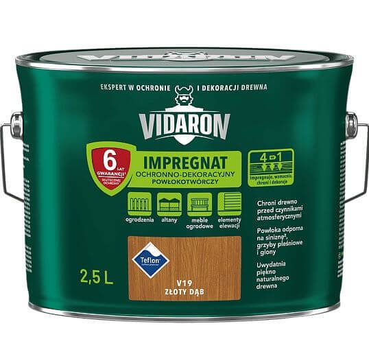 Impregnat Powłokotwórczy Vidaron 2.5L Dąb Złoty V19 Vidaron